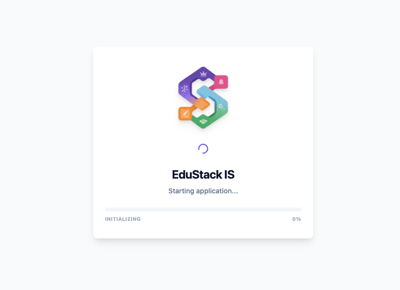 Frontend loading screen while waiting for /api/health