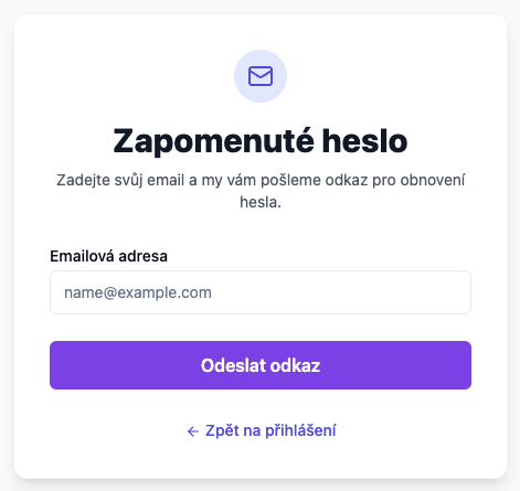 Password reset request