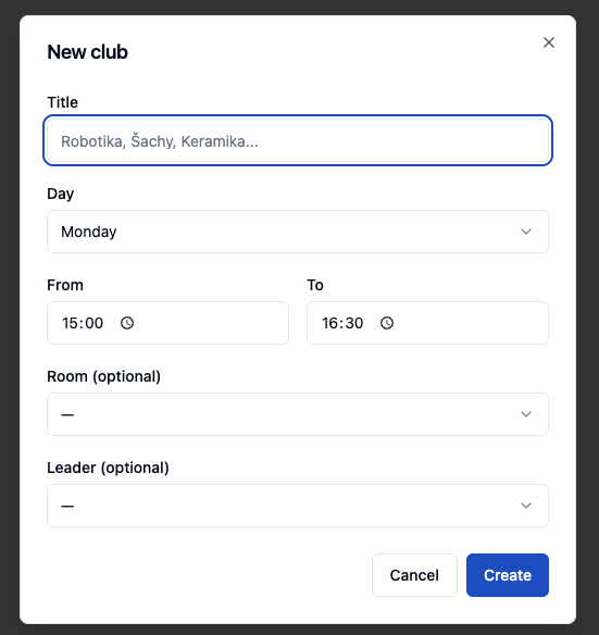 Club detail