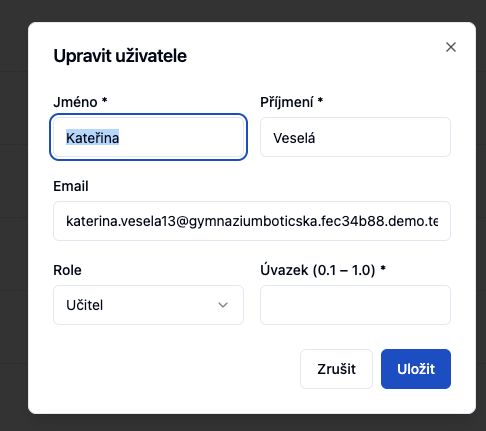 Change user role