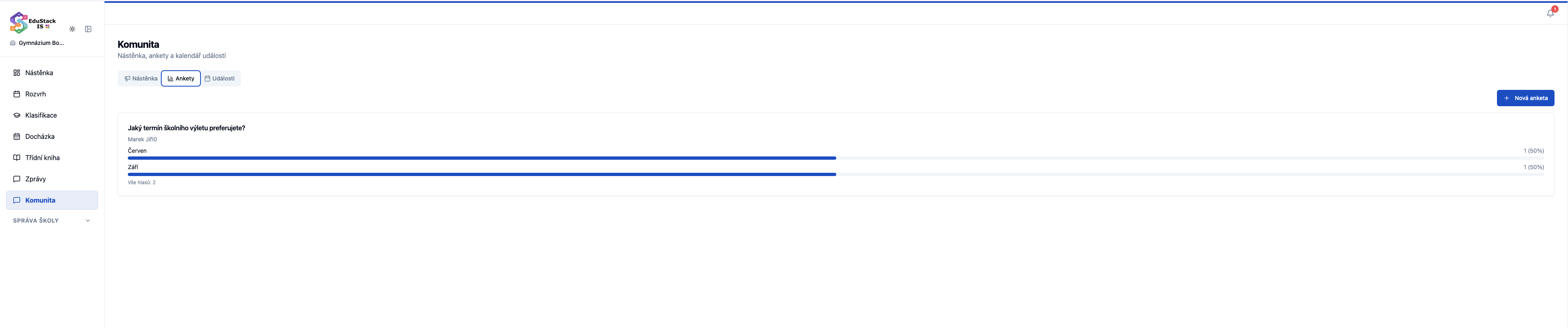Single-choice poll