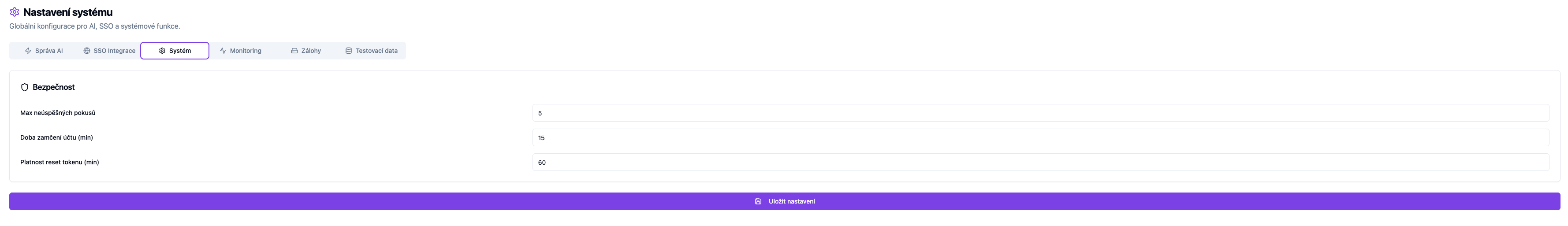 Security parameters