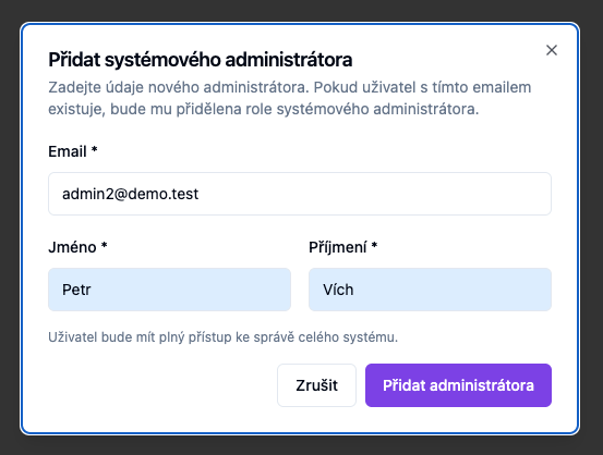 Promote — existing user